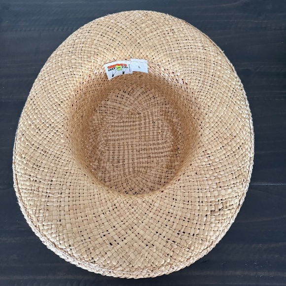 Vintage 90s Disney Goofy’s Hat Co Grumpy Straw Sun Hat Large RARE Snow White - Picture 5 of 8